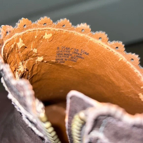 Lucky Brand Dark Brown Peep-Toe Wedge Booties - Picture 8 of 11